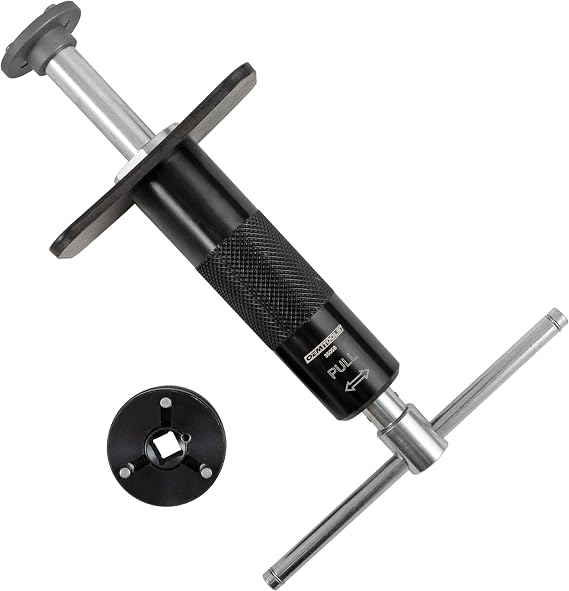 OEMTOOLS 35058 Brake Caliper Piston Rewind Tool, Spring Loaded Brake Caliper Wind Back Tool, Universal Rear Piston Brake Caliper Retractor Tool , Black