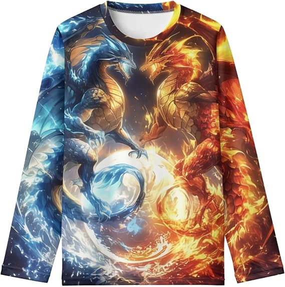 HUIACONG Kids Boys Shirts for Children Girls Graphic Tee Winter Tops
