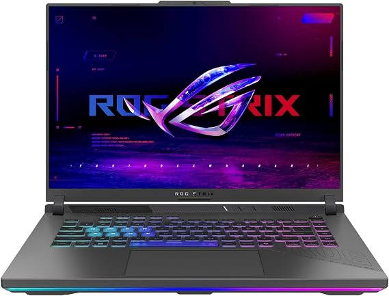 ASUS ROG Strix G16 Gaming Laptop, 2025, 16" 1920x1200 165Hz, AMD 16-Core Ryzen 9 9955HX, NVIDIA GeForce RTX 5060, 16GB DDR5, 1TB SSD, Win11 Home, RGB Backlit KB, Wi-Fi 6E, BT 5.3, 1080p Camera, Gray
