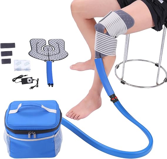 Cryo Cuff Cold Therapy System Ice Machine for Knee After Surgery Recovery Care Cryotherapy Freeze Kit with Universal Pad for Pain Relief Shoulder Ankle Back Hip Leg Sports Injuries (S)