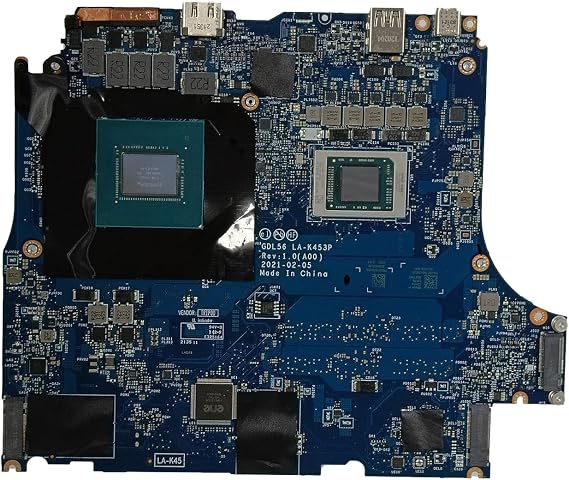 Replacement for Dell G15 5515 Motherboard GDL56 LA-K453P System Board R7-5800H Processor RTX 3060 6GB 0XF7N6 XF7N6