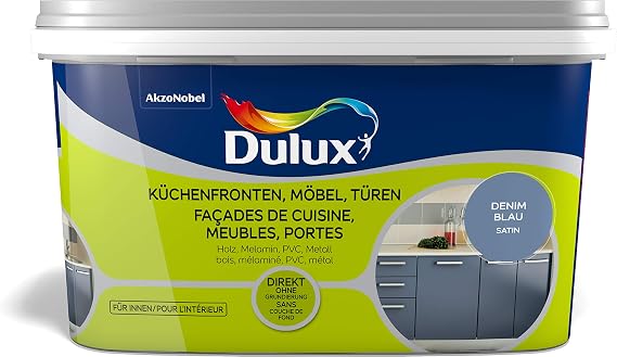 Dulux Fresh Up Kitchen Fronts Furniture Satin Doors Simply Repaint Denim Blue 750 ml