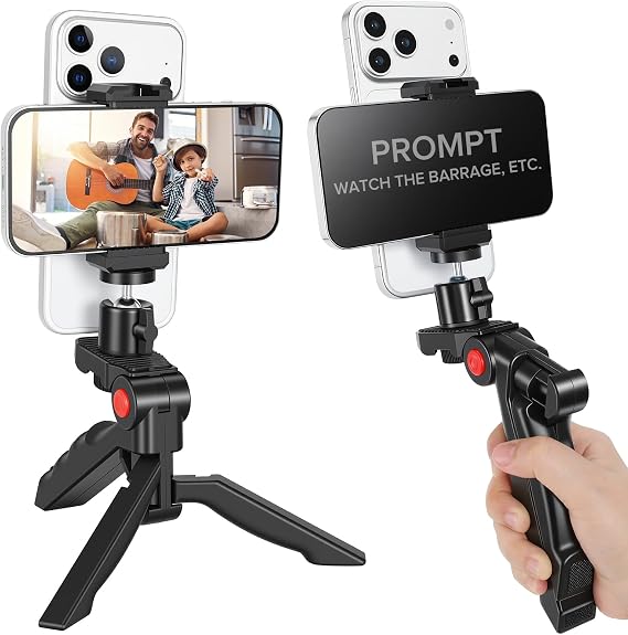 Teleprompter Kit for iPhone & Android, Teleprompter for Video Recording