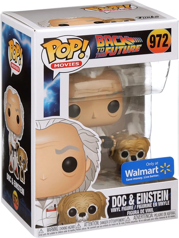 Back To The Future Doc and Einstein Pop! Vinyl Collectible Toy Figure - Limited Edition Exclusive