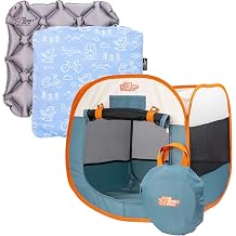 K9 Sport Sack K9 Kennel Portable Pop-Up Tent, Blue (Small, 20" L x 20" W x 20" H) + Sleeper with Blue Slip Cover (Small/Medium, 3 x 18 x 18)