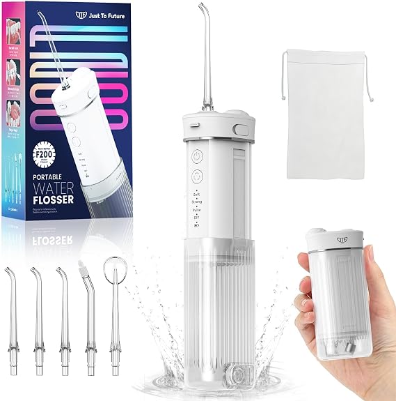 JTF Portable Water Flosser for Travel, 50% Smaller Compact Mini Design