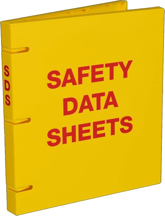 UniKeep Safety Data Sheets (SDS) Binder - 1.0 Inch Ring Capacity - 3 Poly Rings (1)