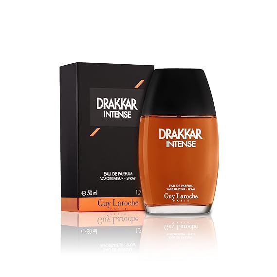 Guy Laroche Drakkar Intense Men's Eau de Parfum - Seductive & Irresistible Mens Cologne, Ambery Fougere Fragrance with Notes of Vanilla,