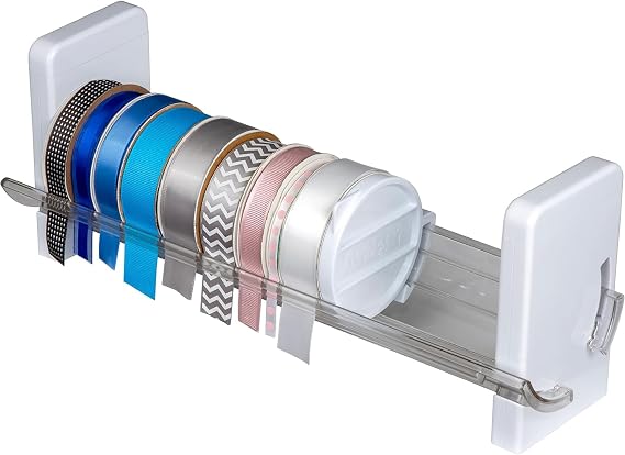 ArtBin Ribbon Storage Rack and Spool Holder, White