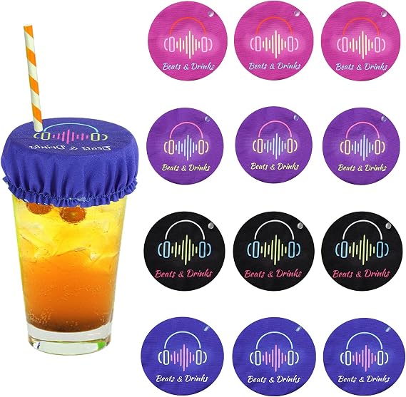 12pcs Universal Drink Lids, Drink Covers for Alcohol Protection