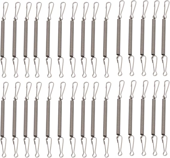 Cage WateringBottle Stand Spring Fastening Clip Set of 10/20/30pcs Water Bottle Clip On Stand for GuineaPigs Water Drinking Bottle Spring Fastening