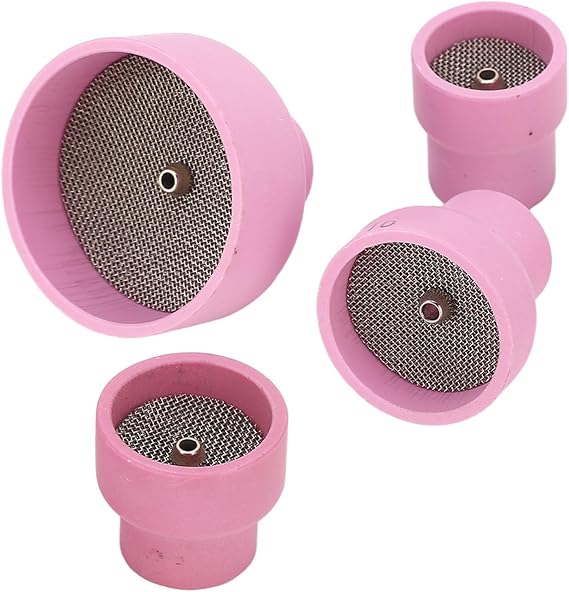 Ceramic Cup Kit Set 12# 14# 16# 24# 2.4mm Center Hole Inner Dia for Welding Equipment Pink