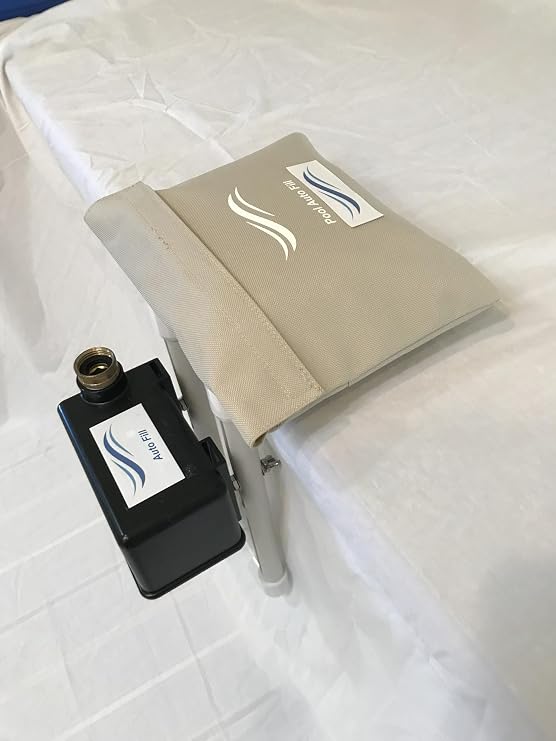 Automatic Pool Water Leveler with Weighted Pillow & Adjustable Height 1" -10.5" with Automatic Shut Off Swimming Pool Filler USA Sandy Beach