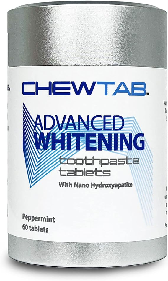 Chewtab Advanced Whitening Toothpaste Tablets with Nano Hydroxyapatite