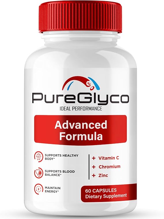 PureGlyco Capsules, Official Pure Glyco Blood Support Supplement Pills - Maximum Strength, All Natural Healthy Circulation & Stable Levels, Advanced PureGlyco Health Support Reviews (60 Capsules)