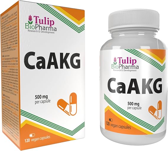Ca-AKG (Calcium Alpha Ketoglutarate) 500mg 120 Vegan Capsules, 3rd Party Lab Tested, High Strength Supplement