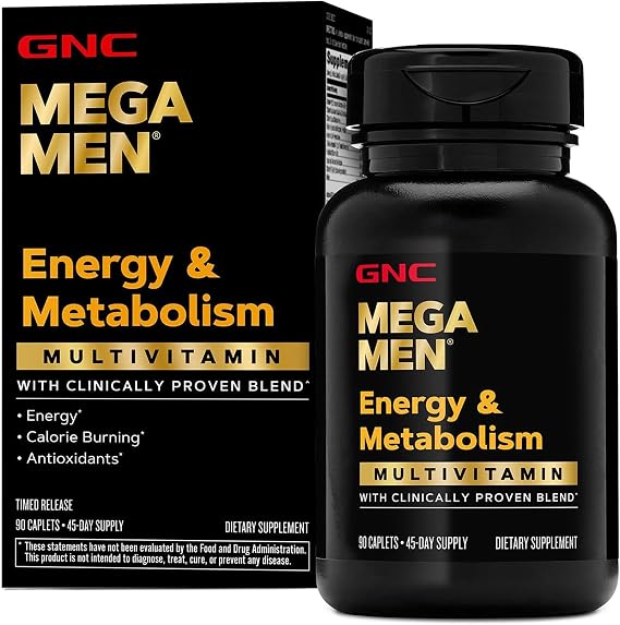 GNC Mega Men Energy & Metabolism Multivitamin for Men, 90 Count