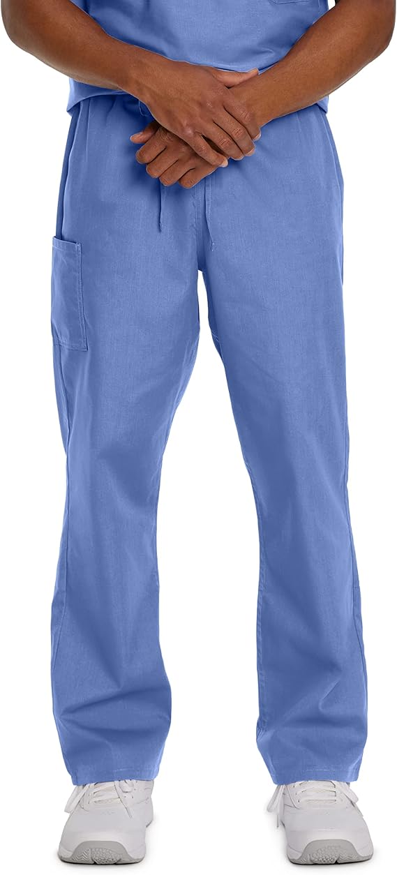 Landau Scrub Zone Unisex Relaxed Fit 2-Pocket Drawstring Cargo Scrub Pants 85221