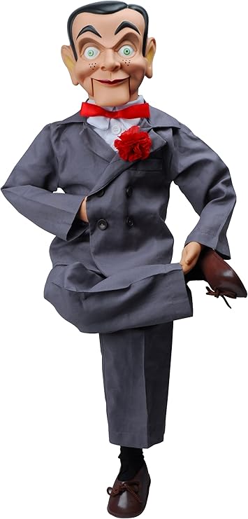 Ventriloquist Doll Star of Goosebumps, Famous Ventriloquist Dummy. Has Glow in The Dark Eyes. Dog Whistle Training to Stop Barking Control Devices for Neighbors Dog, with Black Lanyard