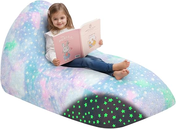 COMAX Bean Bag Chairs for Kids 8-12, Large Kid Beanbag Chair with Filler