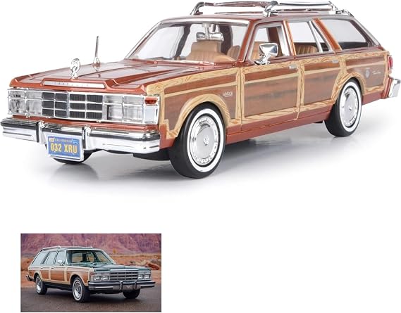 1979 Chrysleer LeBaron Town & Country Die Cast Model Klasik Araba 1:24 Ölçek Koleksiyon Kutulu Metal