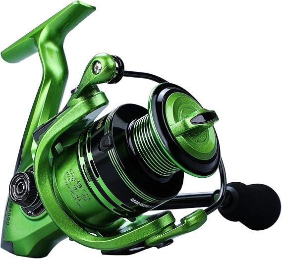 Yun Nong Professional Lightweight Spinning Fishing Reel 13+1 Bearings Ultra Smooth Catch System Durable Carp Reel with Carbon Fiber Handle for Saltwater and Freshwater Fishing (1000-5000)