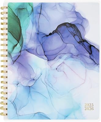 Cambridge Planner 2025-2026 Academic, Weekly & Monthly, 8-12 x 11, Large, Monthly Tabs, Flexible Cover, Aqueous 1738-905A