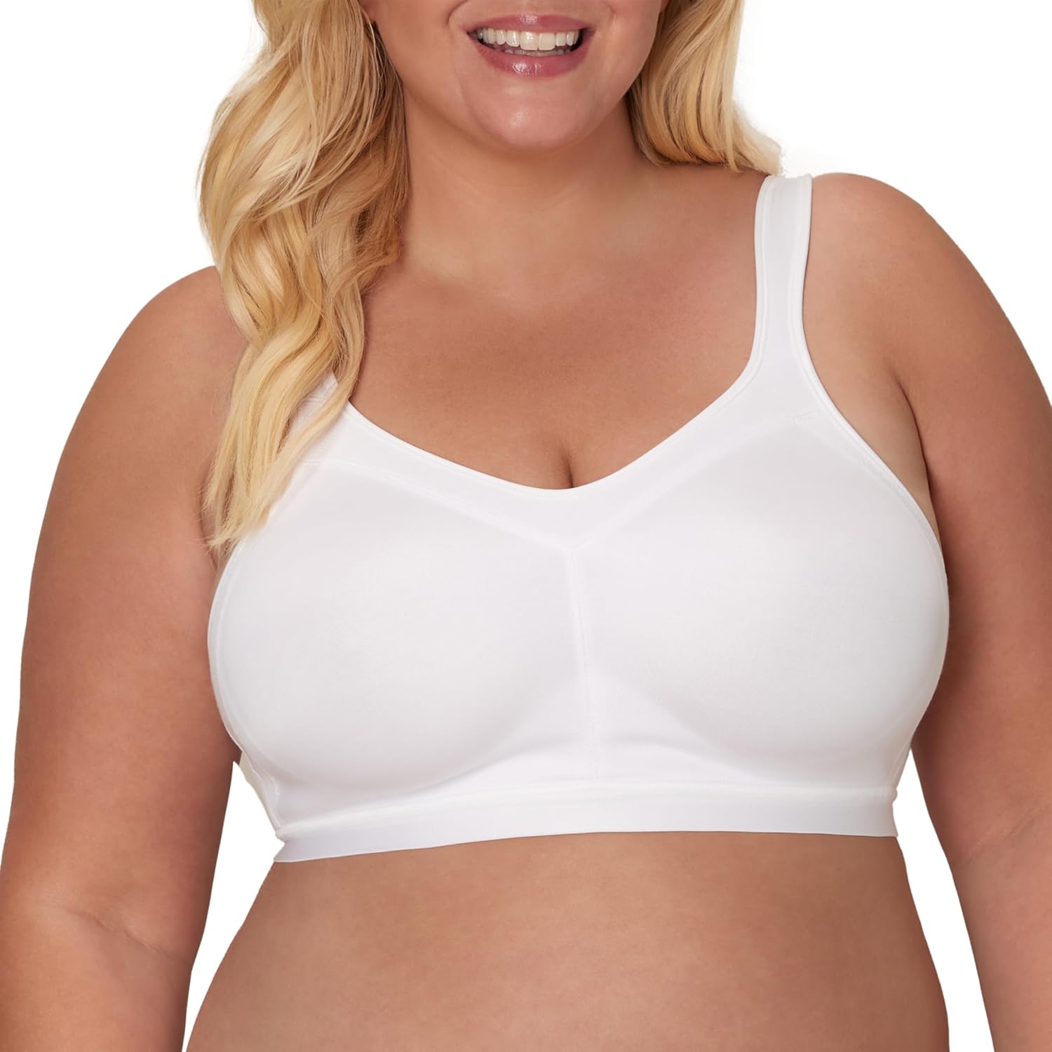 Playtex Womens 18 Hour Active Breathable Comfort Wireless Bra, Full Coverage Bra, Smoothing Support