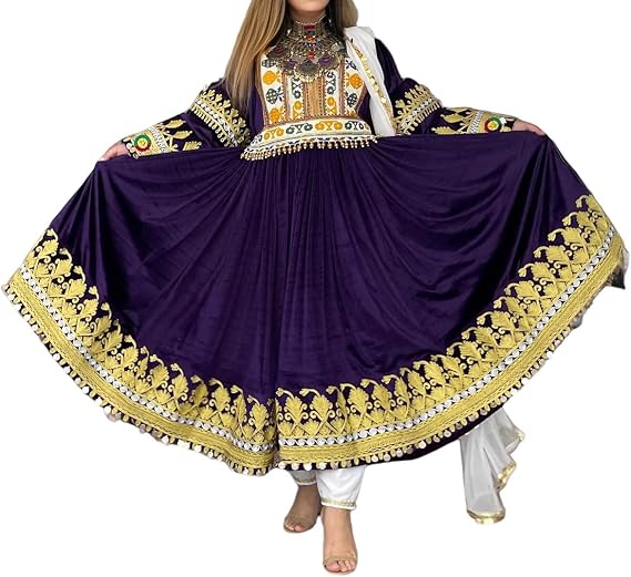 Afghan Traditional Dress - Afghan clothes, Women dress SB1-05