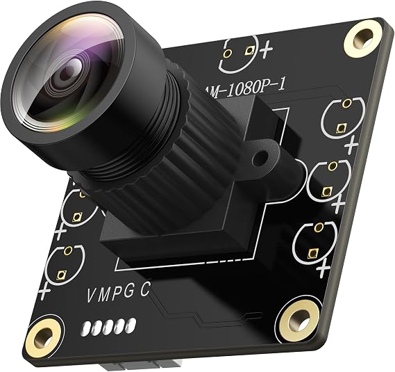 1080P USB2.0 UVC Camera, 130 Wide Angle Camera, Plug & Play for PC, Raspberry Pi, Jetson Nano and SBCs. Support Windows, Linux, Android and Mac OS.