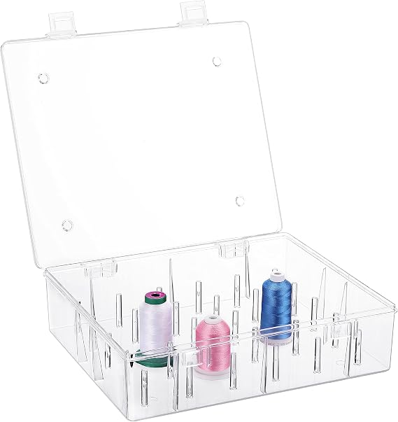 New brothread 30 Spools Tall and Clear Storage Box Organizer