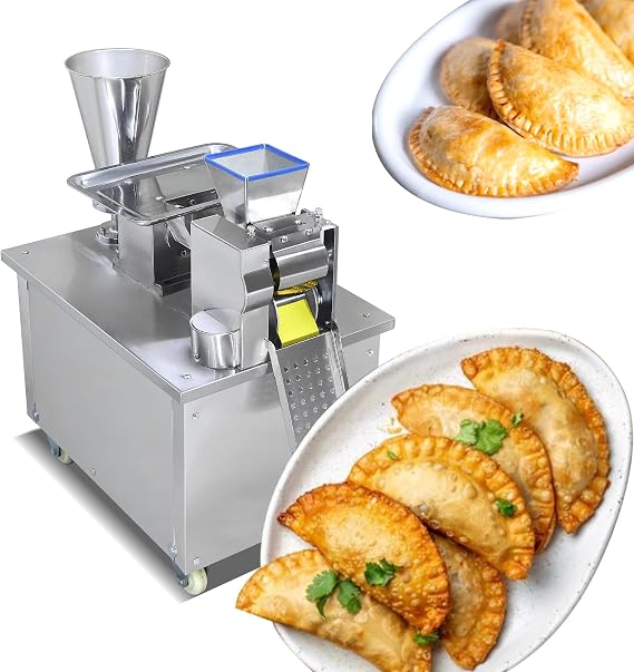 Automatic Commercial Dumpling Machine,Samosa Maker,Empanadas Making Machine,4800pcs/h,Machine come with 1 free mold,Dumpling Maker for Samosa,Ravioli,Spring Roll,Enoabadas,Pelmeni