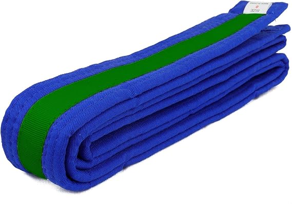 AAMA Martial Arts Belt Mixed Stripe Color Belts and Black Belts - Taekwondo Karate Judo