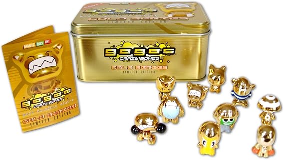 Gogo's Crazy Bones Collector 10 Pack Gold Tin
