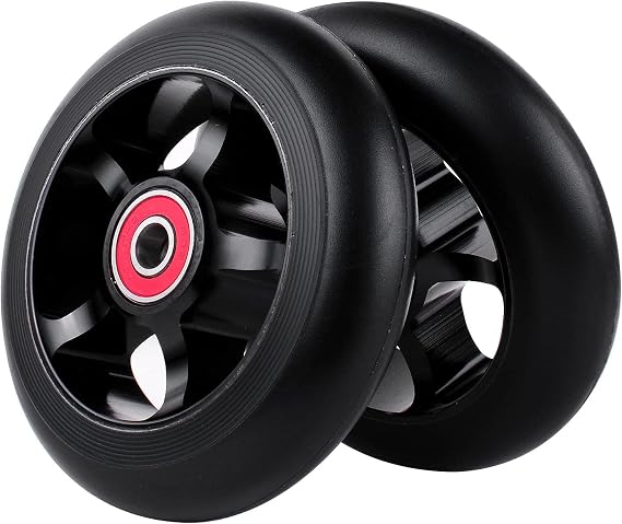 2Pcs 100 mm Pro Stunt Scooter Wheels with Abec 9 Bearings for MGP/Razor/Lucky/Envy/Vokul Pro Scooters Replacement Wheels