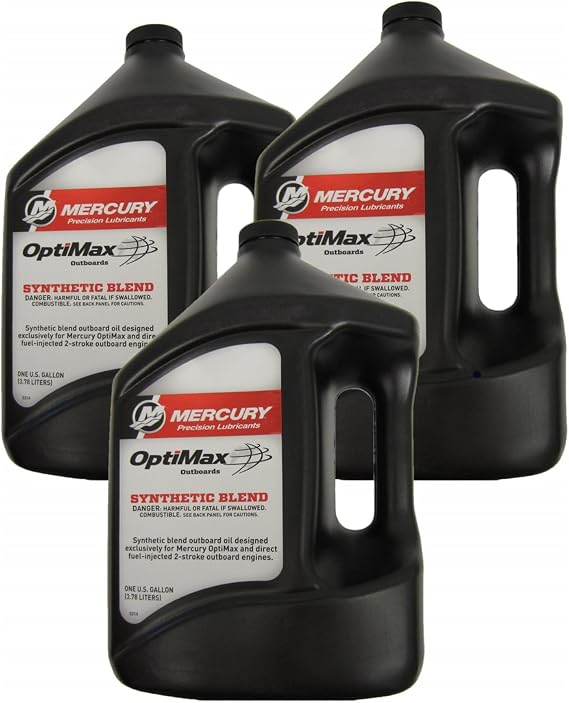 OEM Mercury Optimax/DFI 2-Cycle Outboard Oil Case of 3 Gallons