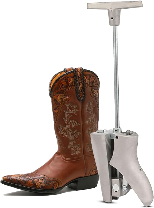 Leather Hero Metal Boot Instep Stretcher and Vamp Raiser - Shoe Stretcher for Western/Cowboy, Hiking, Work, Riding Boots, Adjustable Shoe Instep Raiser for Men and Women - Heavy Duty