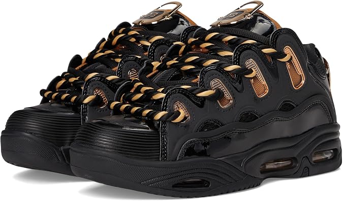 Osiris Men's D3 2001 - Black/White/Silver Medium Trainers