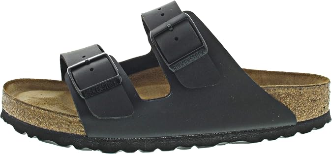 Birkenstock UNISEX Arizona 2 Strap Soft Cork Footbed Sandal Black 43 M EU