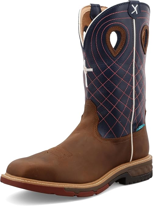 Twisted X Men's 12" Pull on Alloy Toe Waterproof Western Work Boot