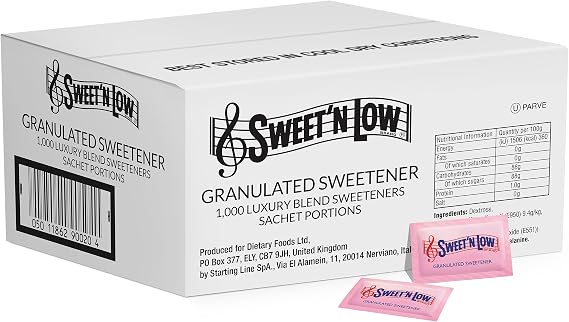 Sweet'N Low Granulated Sweetner, Sugar substitute 1000 Sachets