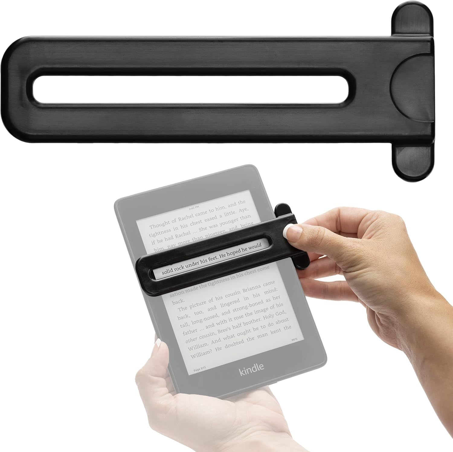 大人用読書ガイドストリップ - Kindle Paperwhite / Kindle Fireに対応 高齢者や子供向け読書定規 / Eリーダーアクセサリー 理解スピード向上 目の負担を軽減