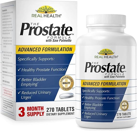 Real Health The Prostate Formula, Pomegranate, Zinc, Pumpkin - 270 Count