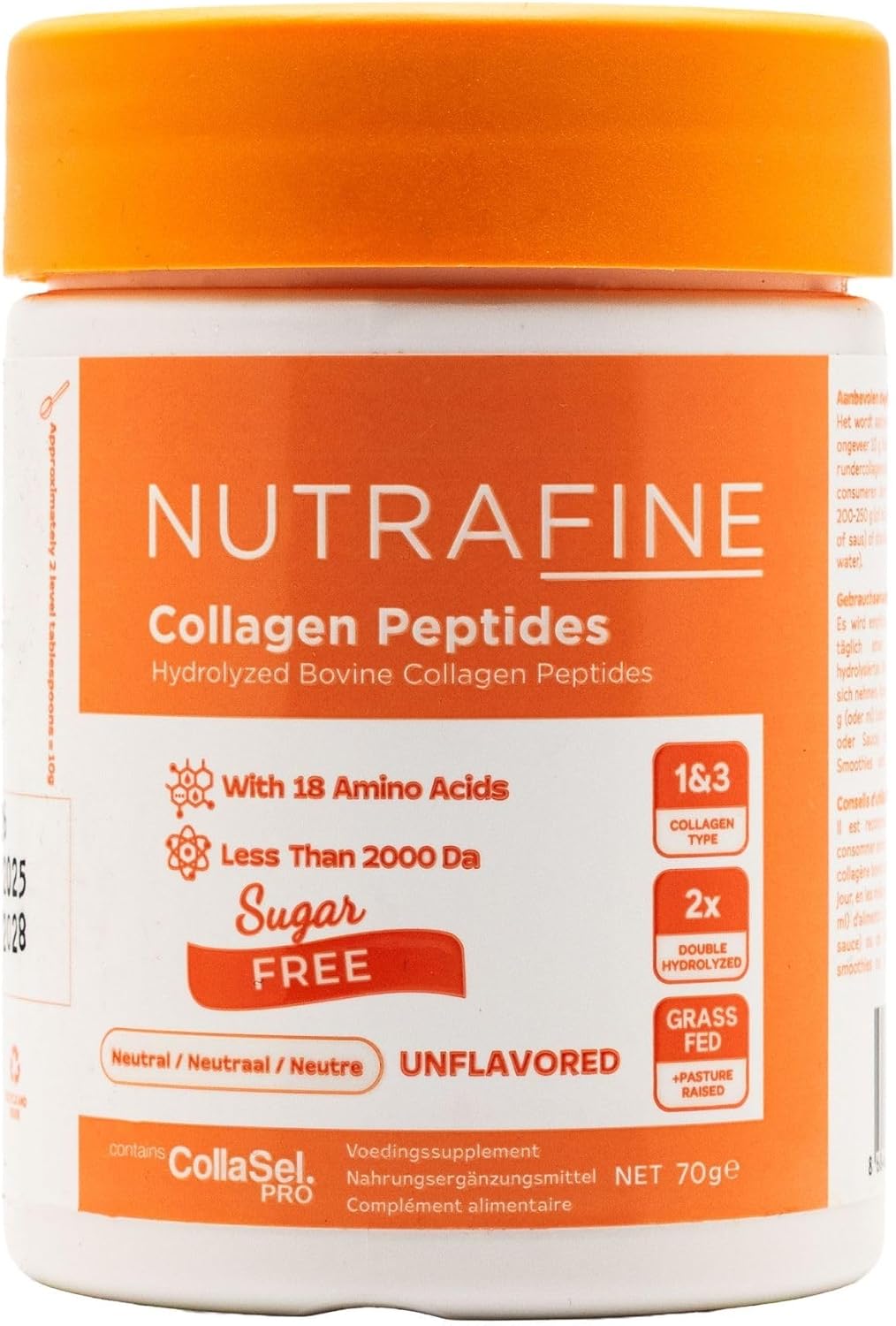 Bovine Collagen Doğal%100 Çifte Hidrolize Tip 1 ve Tip 3 İçeren Kolajen 70 gr7 günlük