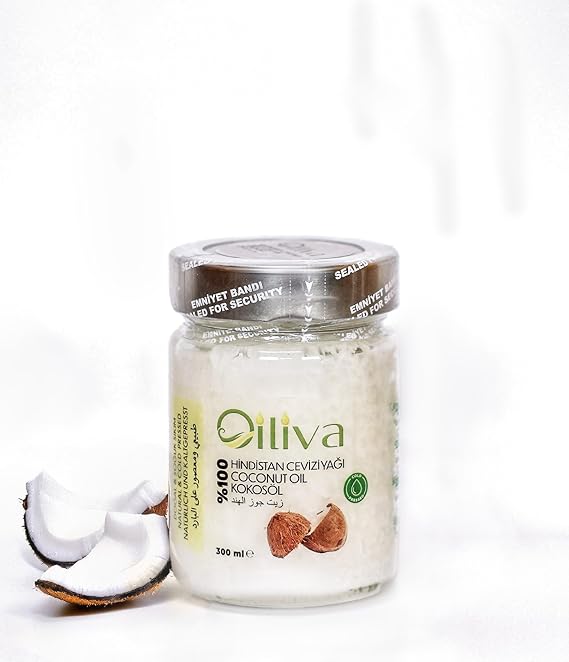 Hindistan Cevizi Yağı 300 ml – Soğuk Sıkım%100 Doğal Katkısız | Oiliva