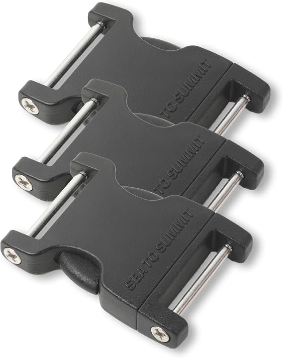 Sea to Summit Field Repair Buckle - Side Release, 2 Pin, 3-pack