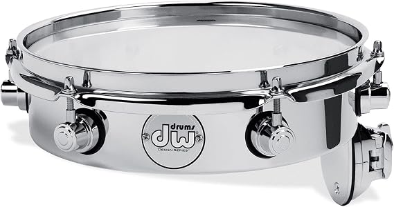 DW Design Series Chrome Piccolo Tom w/Bracket - 2.5x10" (DDST2510TTCR)