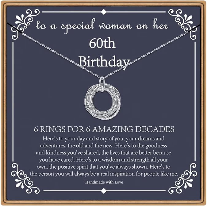 IEFLIFE Birthday Gifts for Women, Sterling Silver Chain Birthday Necklaces, 40th 50th 60th 70th 80th 90th Birthday Necklace, 40 50 60 70 80 90 Years Old Birthday Gifts, 4 5 6 7 8 9 Decade Birthday Jewelry for Women