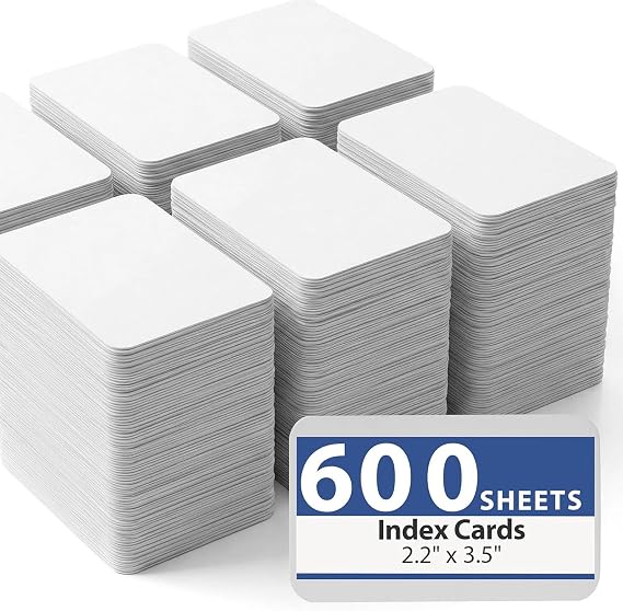 Koogel 600PCS Blank Business Cards, 2.2 x 3.5 Inch, 350gsm, White