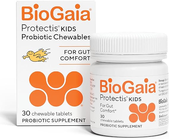 BioGaia Probiotic Chewable Tablets, Box Simple and Easy Way To Promote Digestive and Immune Health, 30 Count